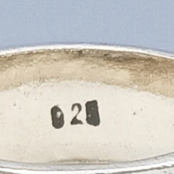 Vintage Sterling Silver Wave Scroll Oxidized Band Ring - Picture 11 of 15